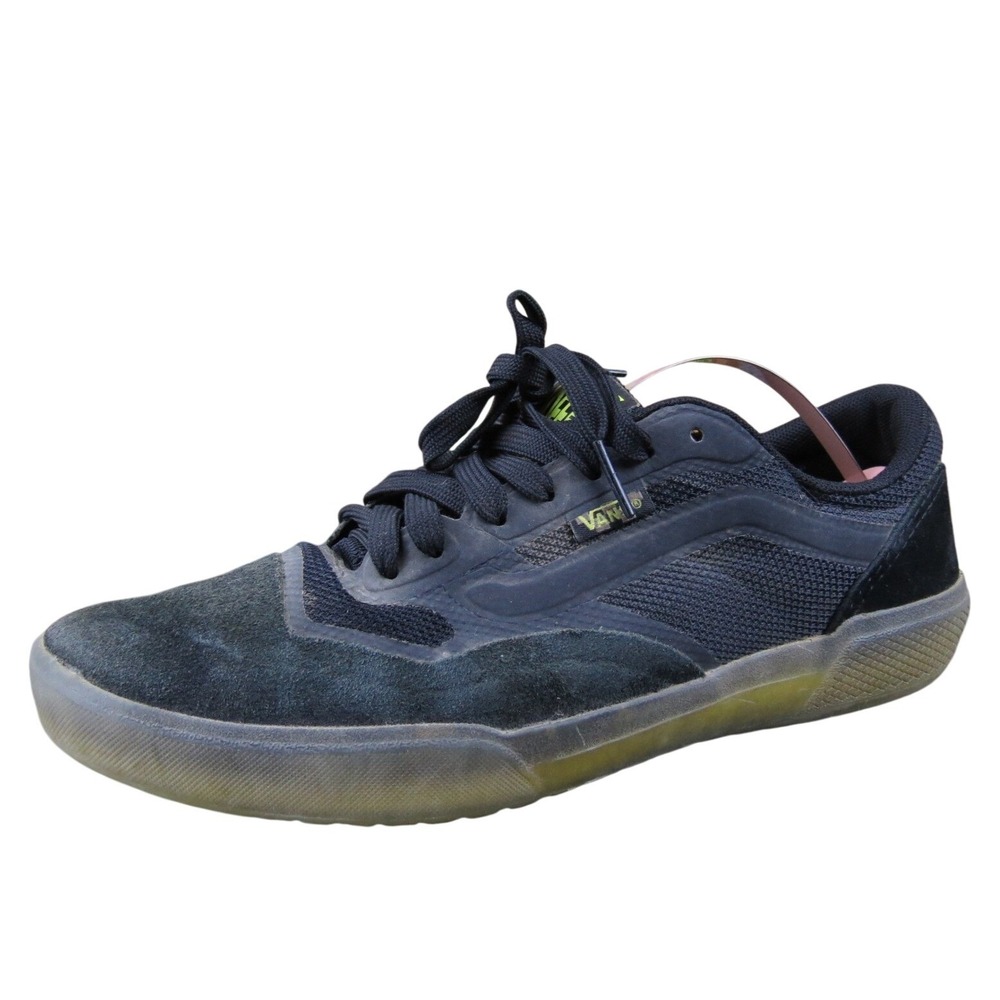Vans Ave Pro Men's 6.5 Black‎ Gum Suede Mesh Skate Shoes Durable Lightweight